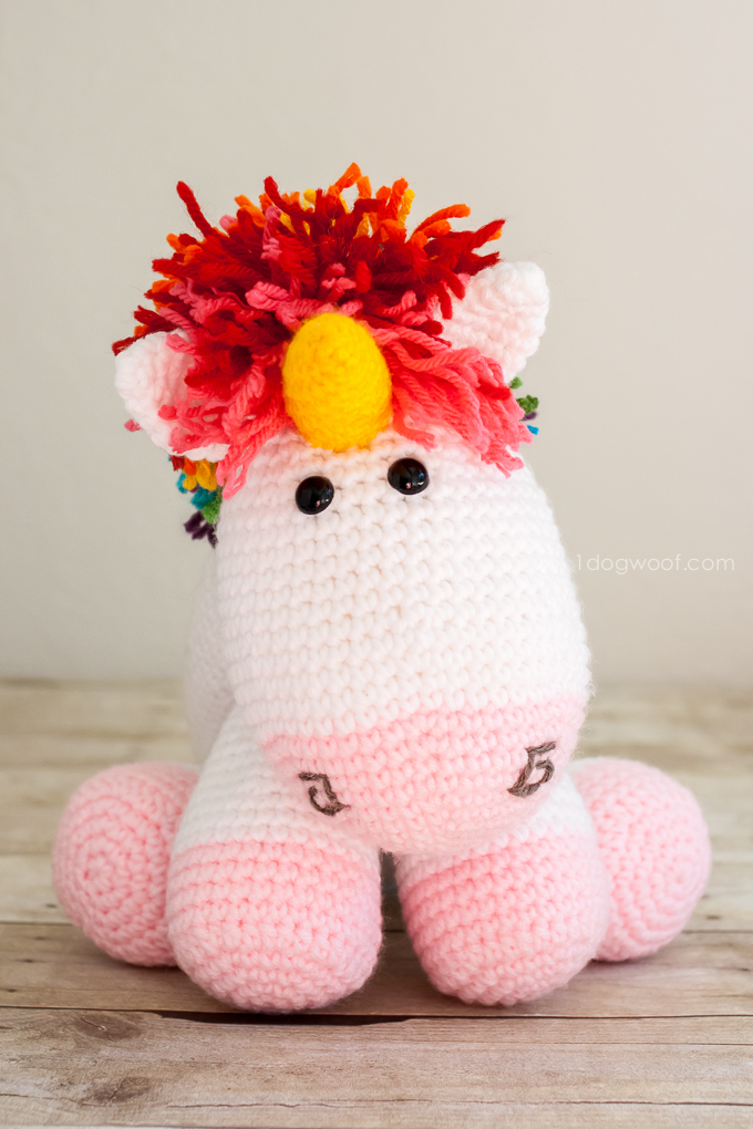 free crochet unicorn stuffed animal pattern