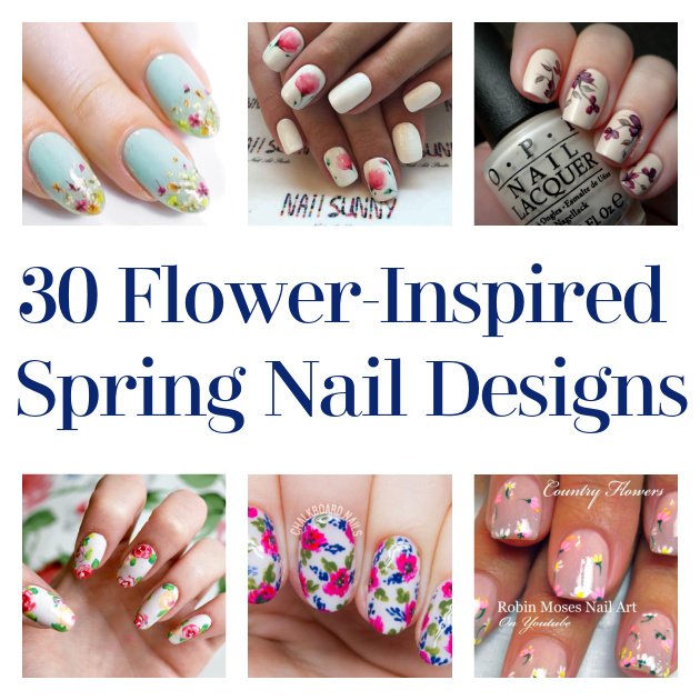 vintage flower nail art tutorial