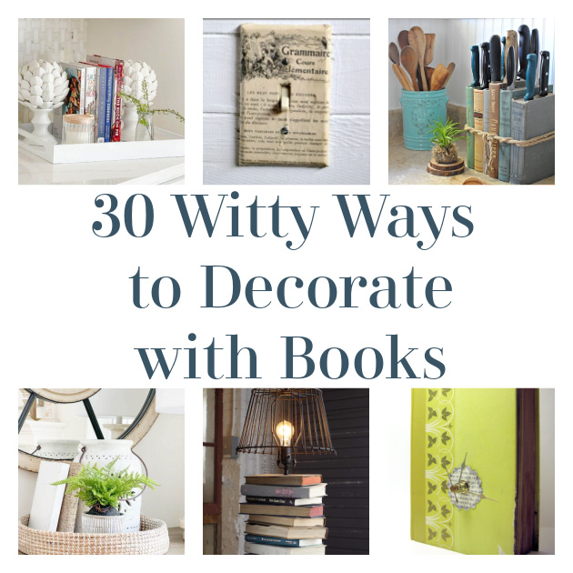 15 Clever Ways to Decorate with Books and Book Pages