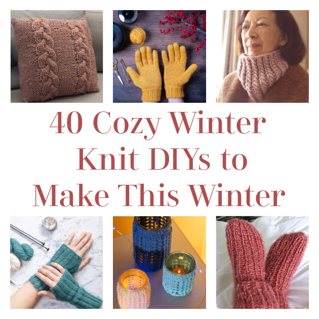 EASY Free Pattern - Cozy Chunky Knit Hand Warmers - A BOX OF TWINE