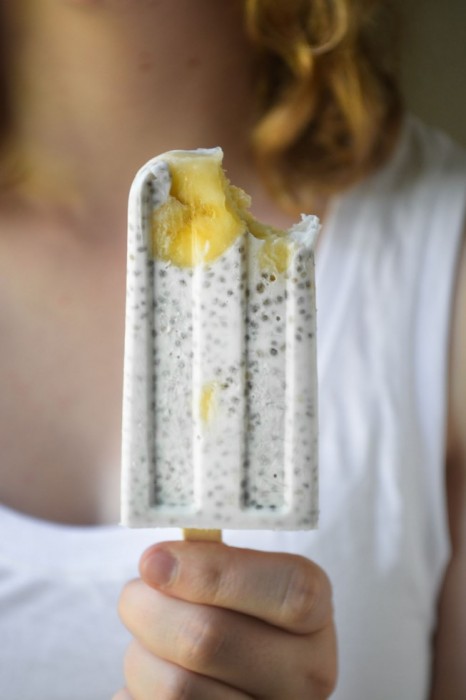Chia Coconut Pudding Popsicles