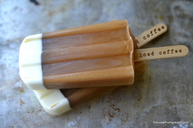 Iced Coffee Popsicles