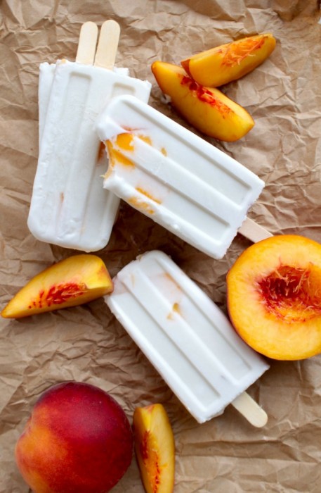 Peaches and Cream Popsicle