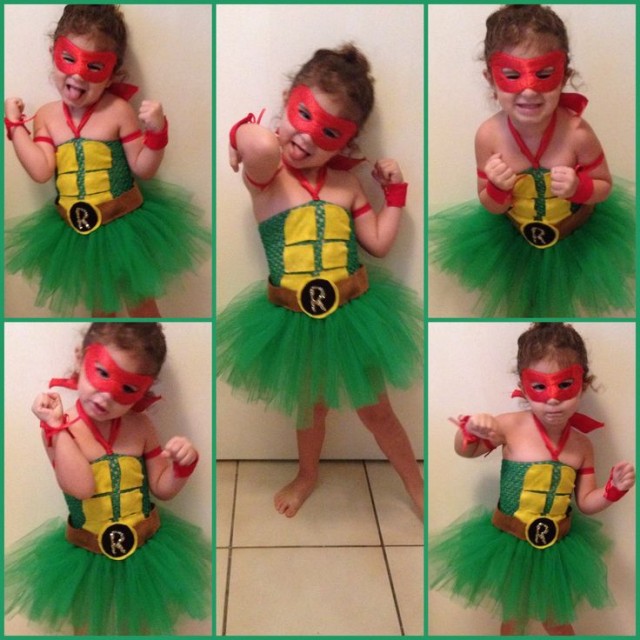 Homemade Ninja turtle costume for little girl