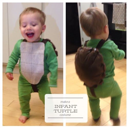 Make infant turtle costume