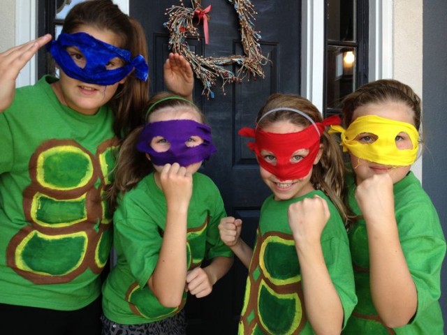 Teenage Mutant Ninja Turtle quick easy costumes