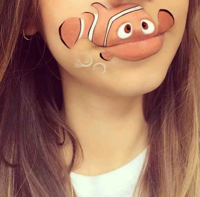Funny Makeup Faces with Animated Cartoon Characters