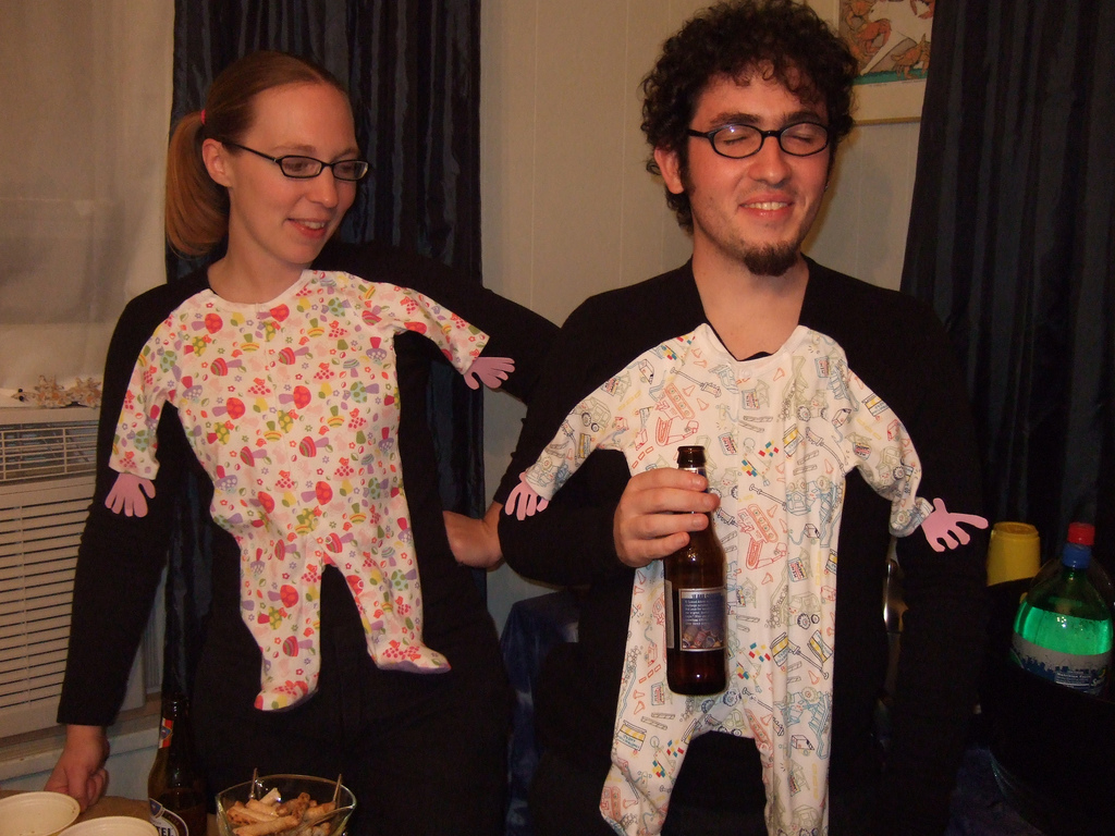 DIY adult baby costumes for couples 