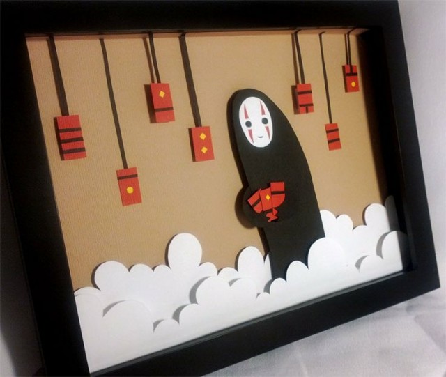 Spirited Away No Face Shadowbox