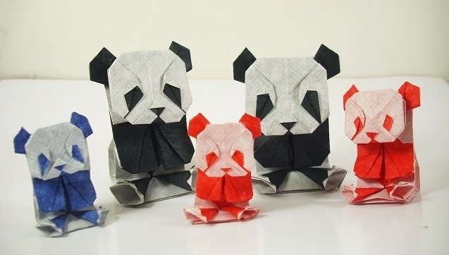 origami pandas