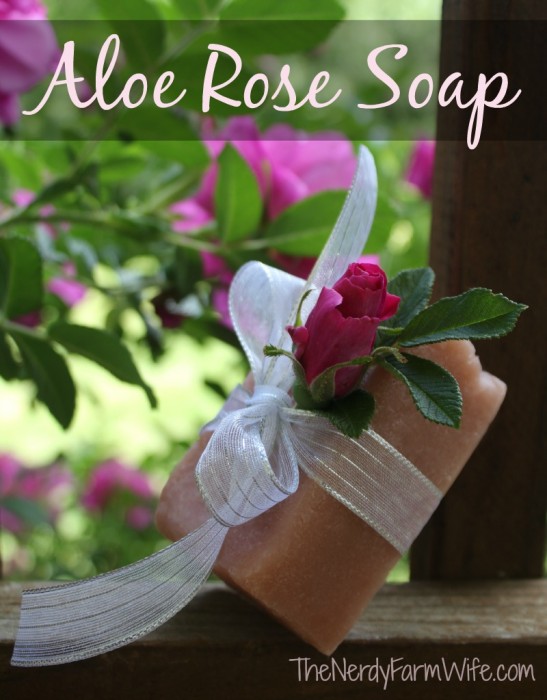 Aloe-Rose-Cold-Process-Soap-Recipe-palm-free thenerdyfarmwife