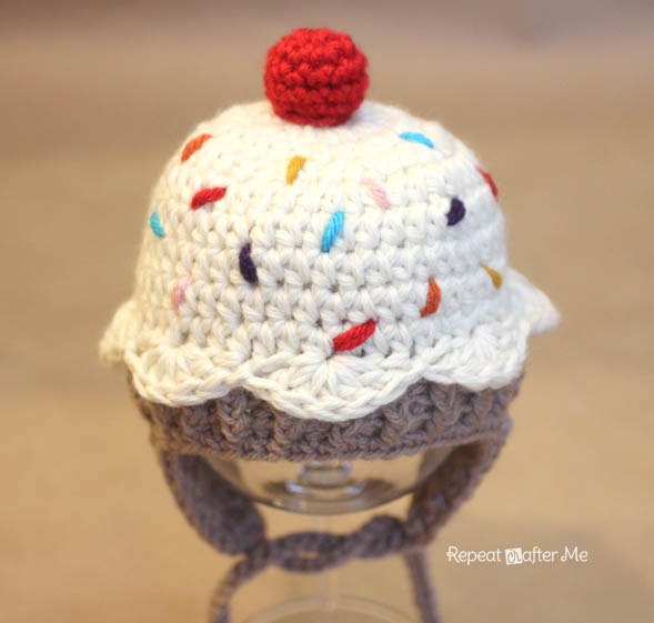 Crochet Cupcake Hat Pattern Repeat Crafter Me