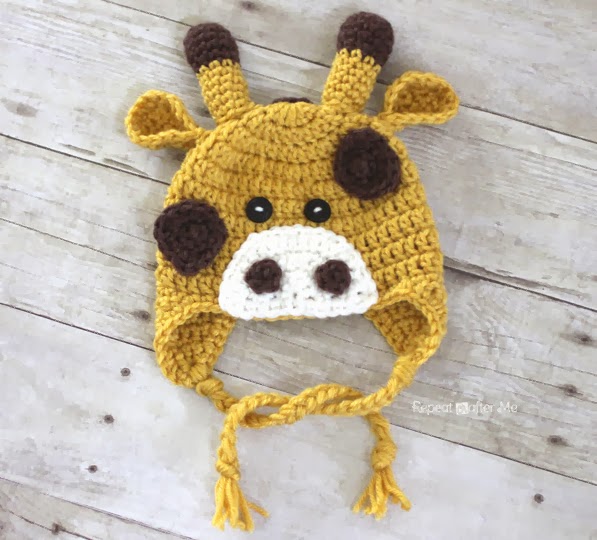 Crochet Giraffe Hat Pattern Repeat Crafter Me