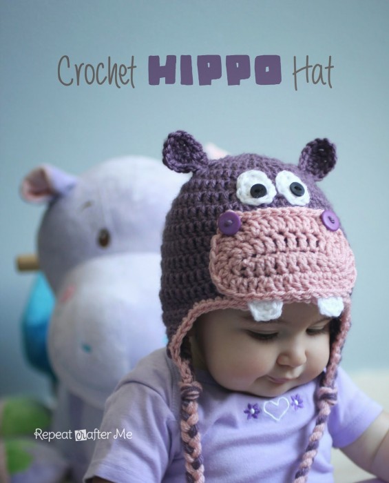 Crochet Hippo Hat Repeat Crafter Me