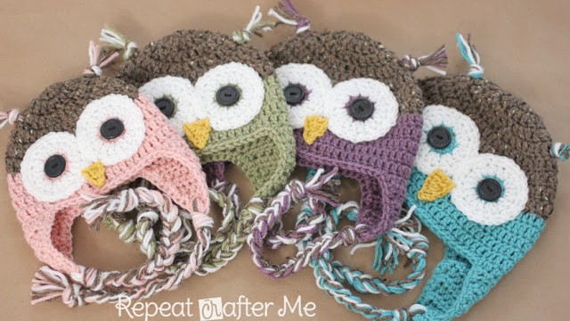 Crochet Owl Hat Pattern Newborn and Adult Repeat Crafter Me