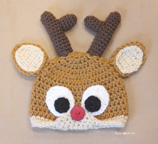 CrochetReindeer_Antlers Repeat Crafter Me