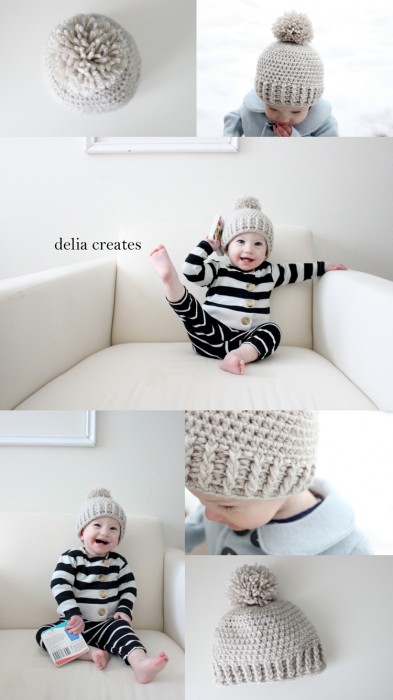 Delia Creates Crocheted Beanie Pattern
