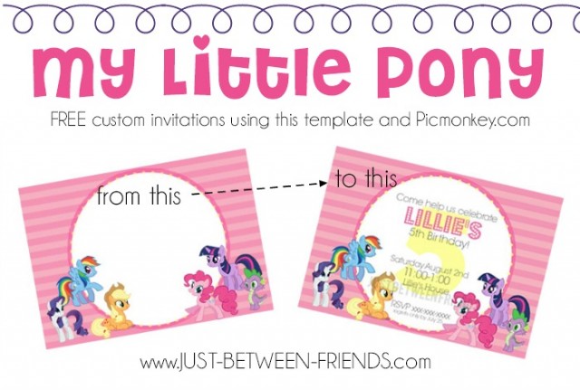 Free-My-Little-Pony-invites justbetweenfriends