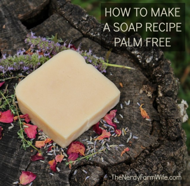 How-to-make-any-soap-recipe-palm-free thenerdyfarmwife