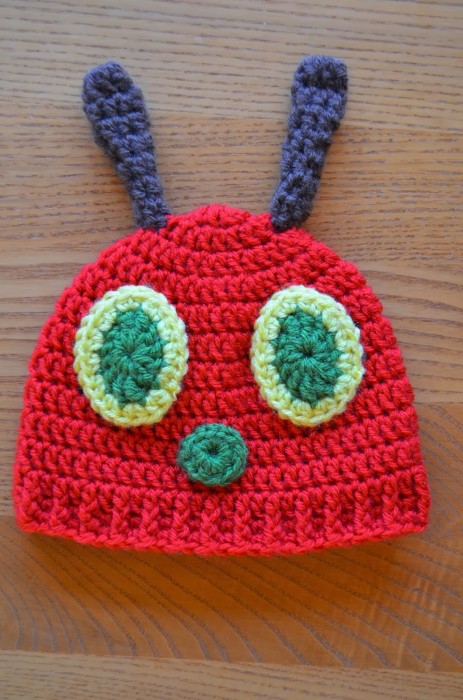 Hungry Caterpillar Baby Hat by Hand Me Down Hobby