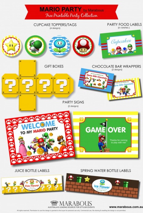 Mario-Party-Printable-Collection-670x1000 printablesparty
