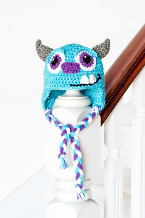 Monsters Inc. Sulley Inspired Baby Hat Crochet Pattern Olivia Hopeful Honey Crochet Patterns
