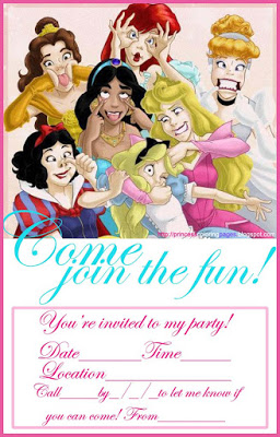 PRINCESS PARTY INVITATION FREE princesscoloringpages