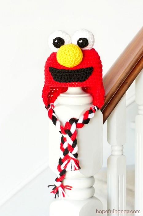 Sesame Street Elmo Inspired Baby Hat Crochet Pattern 1 Olivia Hopeful Honey