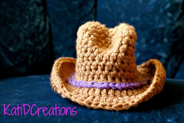 Wide Brim Cowboy Hat Crochet Pattern KatidCreations