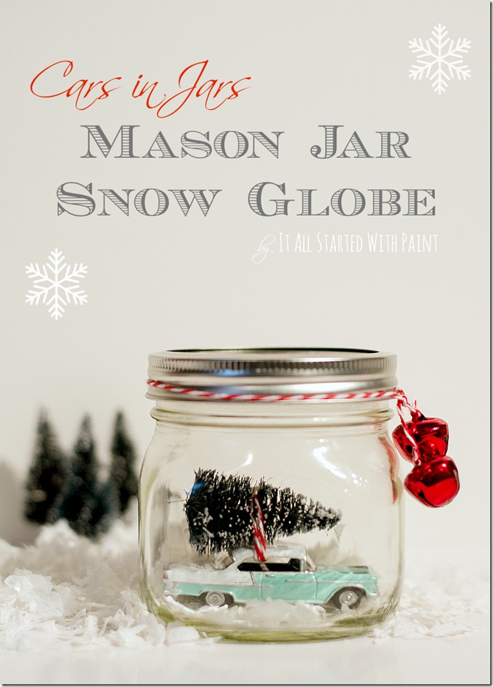 How to Make Mason Jar Snow Globes