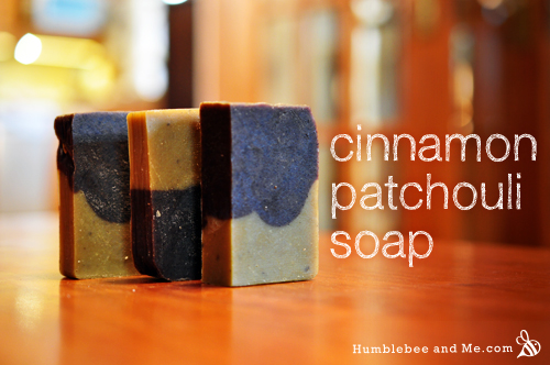 cinnamon and patchouli soap humblebee and me