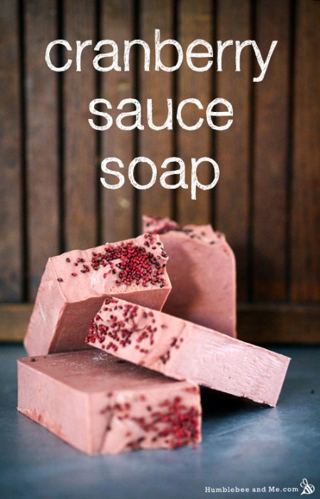 cranberry sauce soap humblebeeandme
