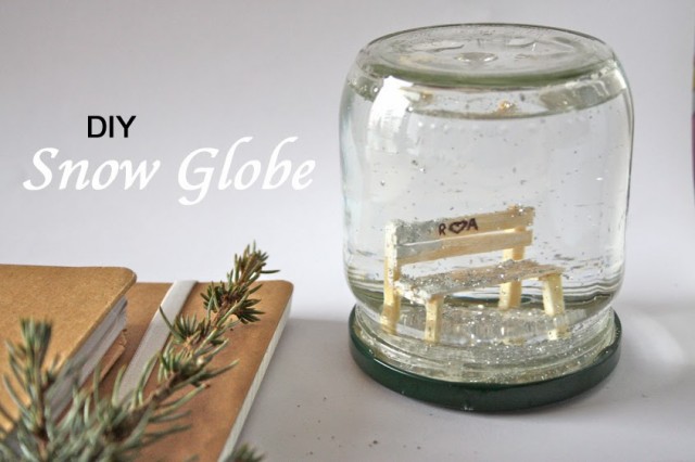 diy snow gloge