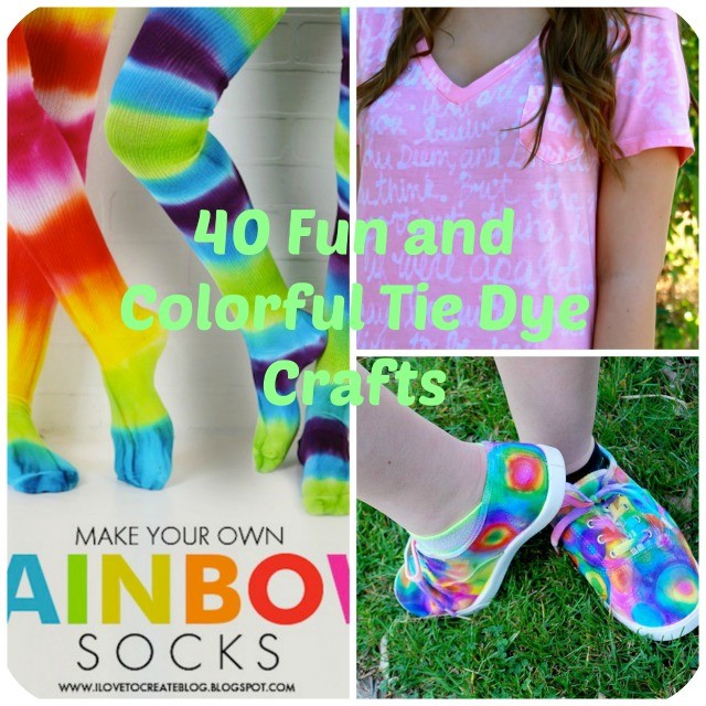 40 Fun and Colorful Tie Dye Crafts