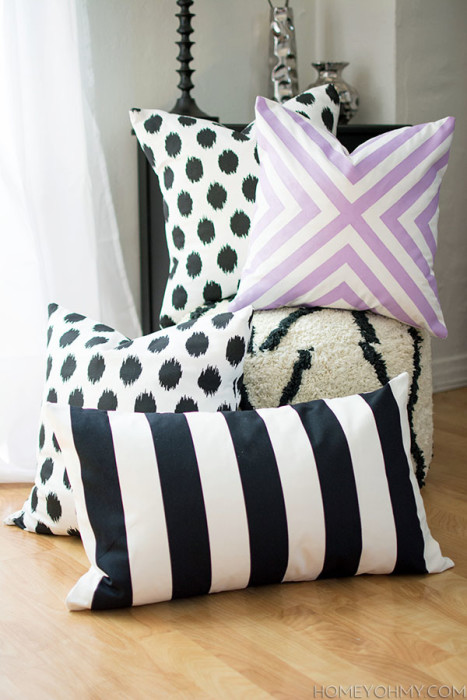 DIY-No-Sew-Pillow-Covers