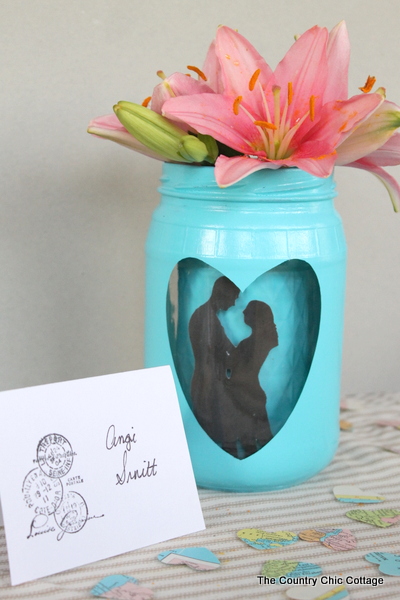 silhouette mason jar wedding centerpiece-006