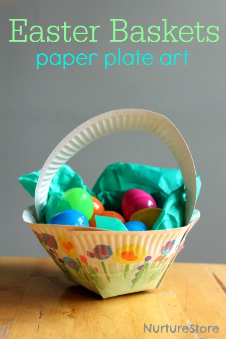Easter-Basket-paper-plate-craft