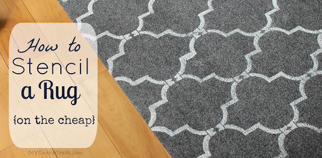 how to stencil a rug title