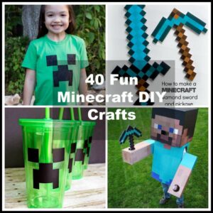 40 Minecraft DIY Crafts & Party Ideas