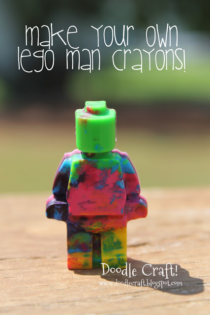 make your own lego man crayons title
