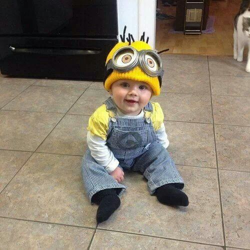 minion costume baby girl