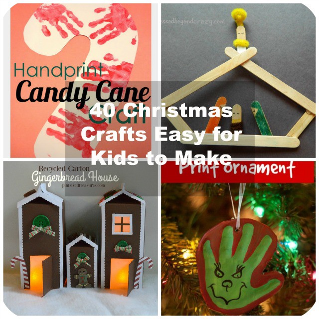 40 Christmas Crafts Ideas Easy For Kids To Make