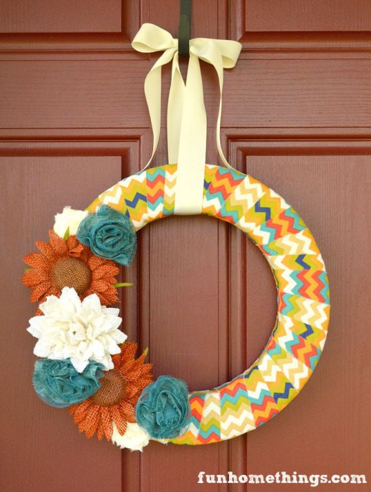 DIY-Fabric-Wrapped-Fall-Wreath