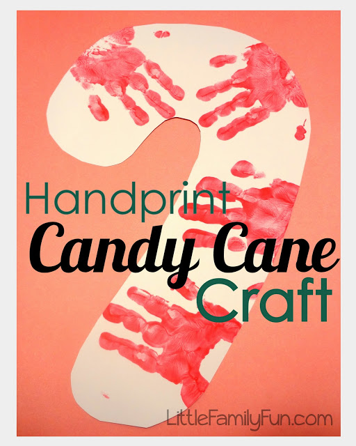 Handprint Candy Cane Craft