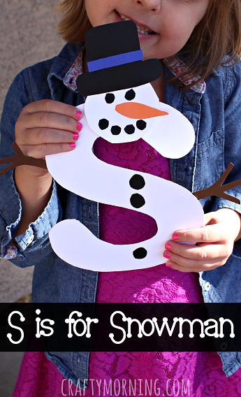 S for Snowman Craft