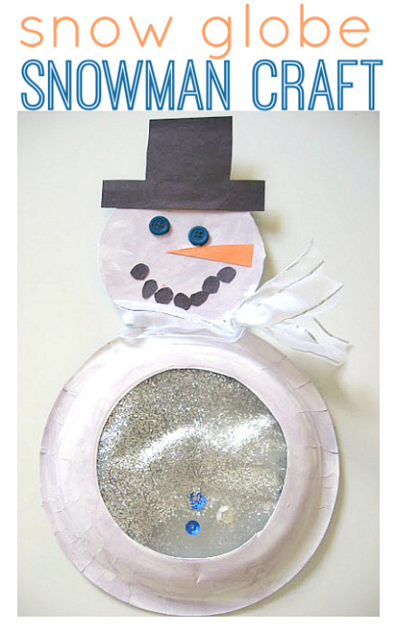 Snow Globe Snowman Craft