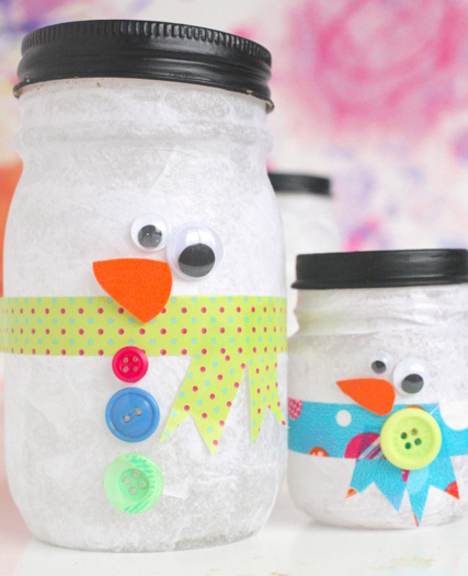 Snowman Luminaries