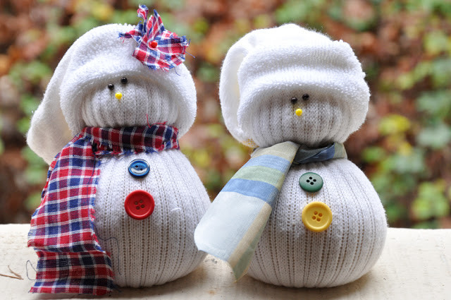 Sock Snowmen