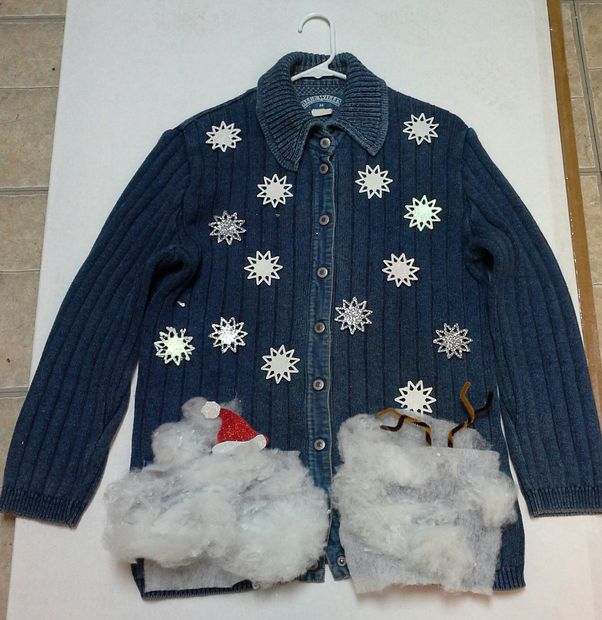 Blue Ugly Christmas Sweater