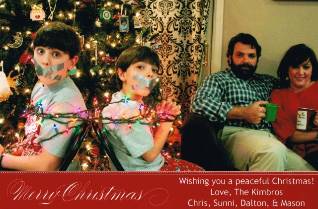 Funny Family Christmas Card